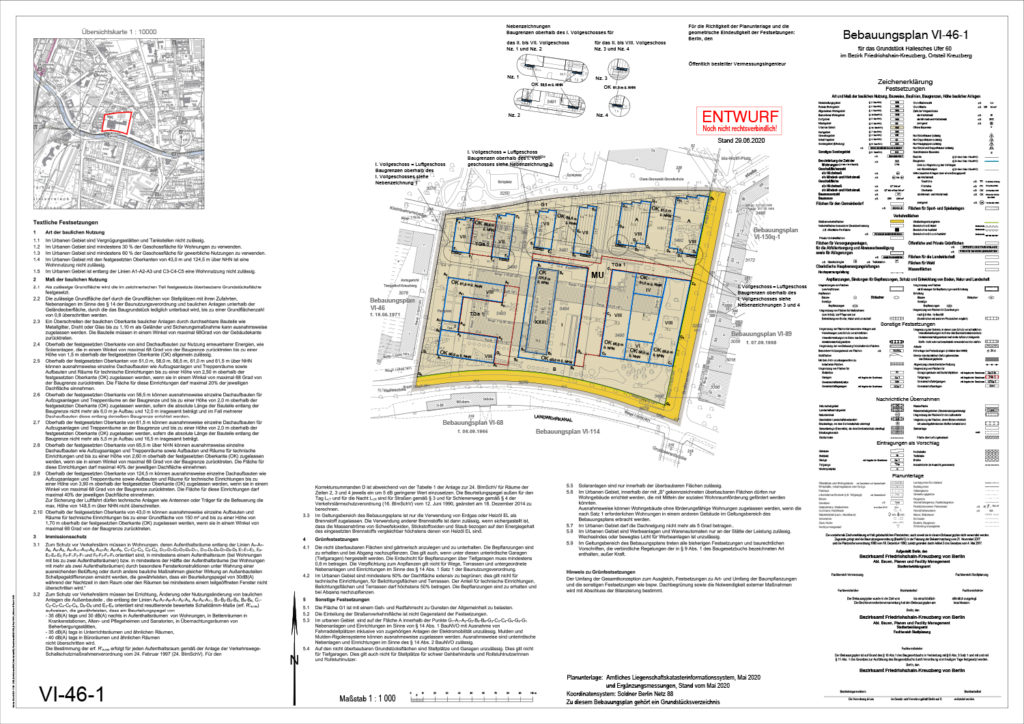 Processing of masterplan